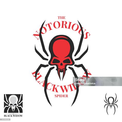 The Black Widow Spider Symbol Stock Illustration - Download Image Now - Black Widow Spider ...