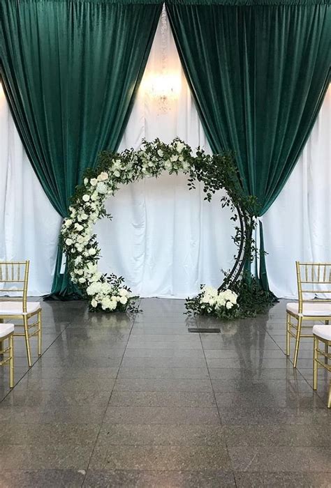 emerald green and gold wedding backdrop - Gee-Whiz Record Art Gallery