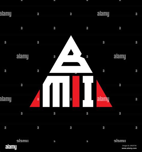 BMI triangle letter logo design with triangle shape. BMI triangle logo design monogram. BMI ...