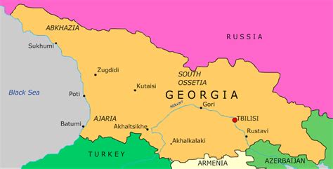 Republic Of Georgia Map