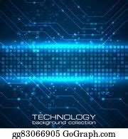 640 Royalty Free Circuit Background With Light Effect Clip Art - GoGraph