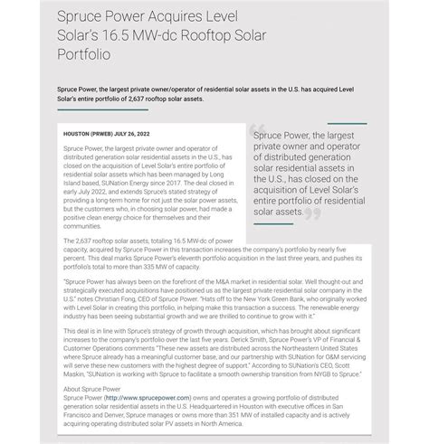 🚀🦍💰 Spruce Power expands solar portfolio a few months ago. Link in ...