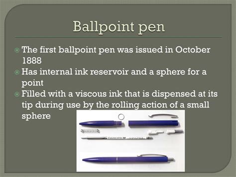 PPT - The Evolution of Pens PowerPoint Presentation, free download - ID:1839280