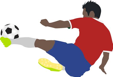 Cartoon football soccer player man in action 10135406 PNG