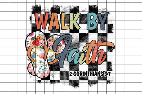 Walk By Faith Christian Graphic Design By Boodesign | TheHungryJPEG