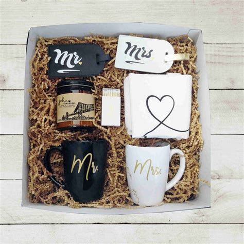 Mr Mrs Wedding Gift Box Unique Wedding Gift Engagement Gift for Couple ...