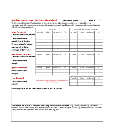 How To Write A Monthly Sales Report Sample | PDF Template