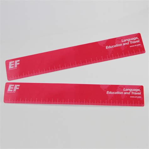 Colorful printed PVC plastic rulers suppliers