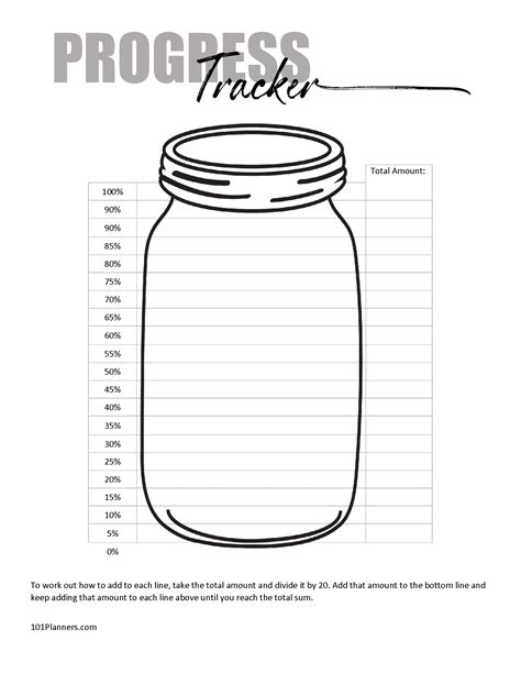 Free printable goal tracker | Many options and designs