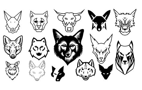 Jackal Illustration, Jackal SVG Clipart, 15 Jackal Vector Design ...