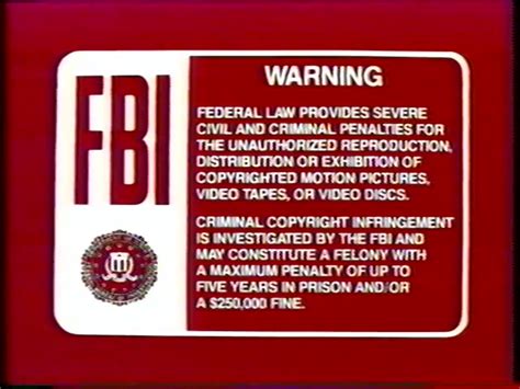 Image - BVWD FBI Warning Screen 4a.png - The FBI Warning Screens Wiki ...