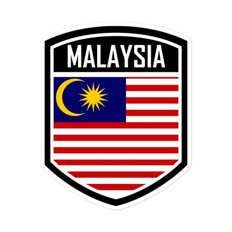 Malaysia Flag Emblem Stickers - Etsy | Malaysia flag, Malaysia, Stickers