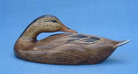 Mallard Hen Duck Decoy Hand Carved Wood Carving by Robert - Etsy