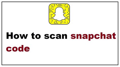 How to scan snapcode in snapchat - YouTube