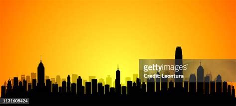 Hong Kong Central Skyline High Res Illustrations - Getty Images