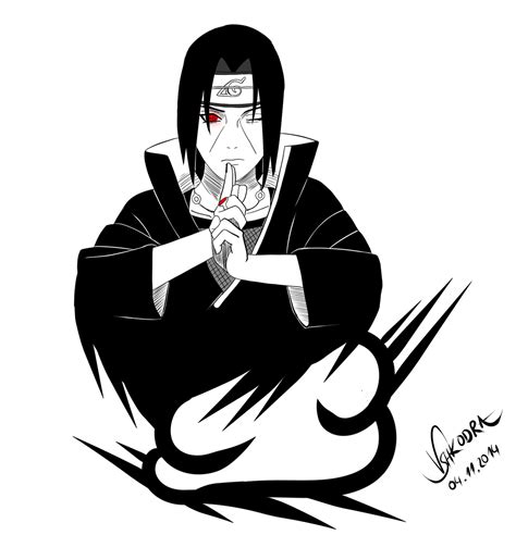 Itachi Uchiha Black And White Wallpaper - img-Aaron