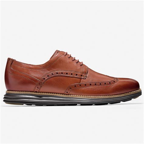 Cole Haan Men's Original Grand Wingtip Oxford Woodbury-Java Leather | Laurie's Shoes