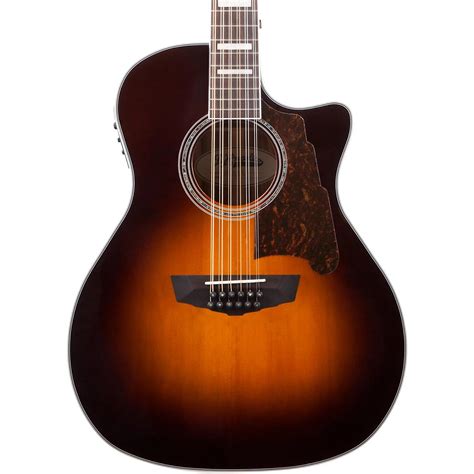 D'Angelico Premier Fulton 12-String Acoustic-Electric Guitar Sunburst ...