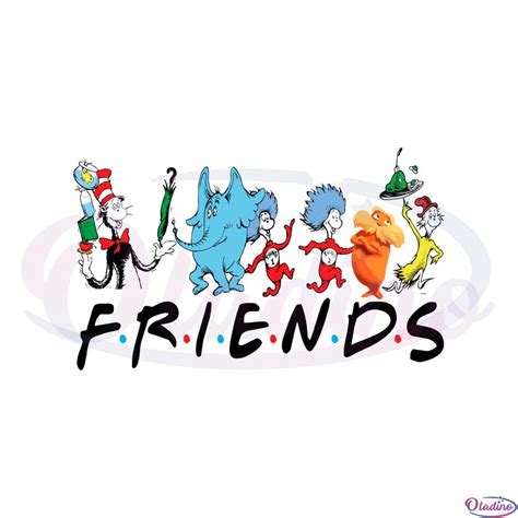 Seuss Books Character Dr Seuss Friends SVG Cutting Files - Oladino