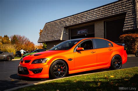 Orange Pontiac G8 GT at Shaded Days Car Meet - BenLevy.com