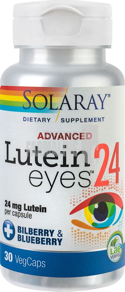 Lutein Eyes Advanced 24 mg 30 capsule - la pret mic | Pfarma.ro