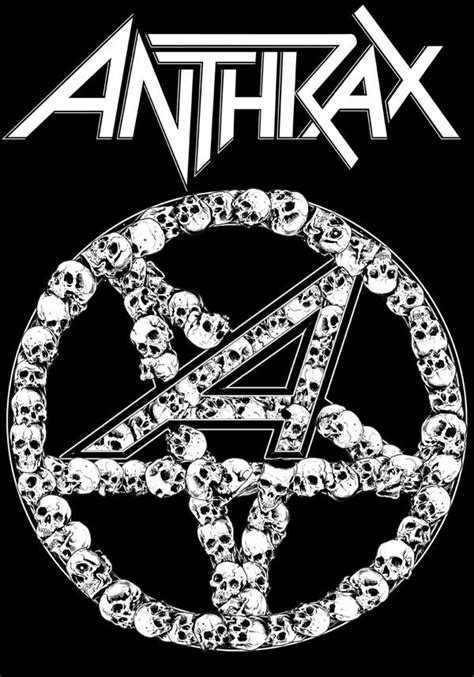 Anthrax by Rafal Wechterowicz - rock music poster, skulls, psychedelic ...