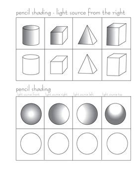 Pencil Shading Activity by Penny Markowitz | TPT