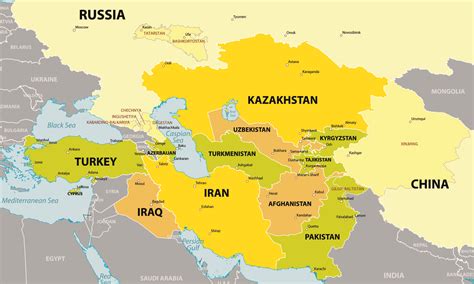 Central Asia Map