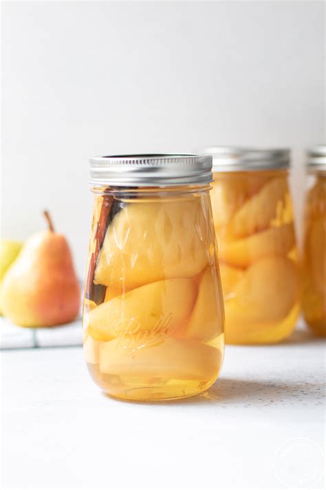 Cinnamon Pears - Easy Homemade Canned Pears! - Marisa Moore Nutrition