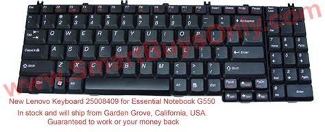 25-008409 New US Lenovo Keyboard 25008409 for Essential Notebook G550