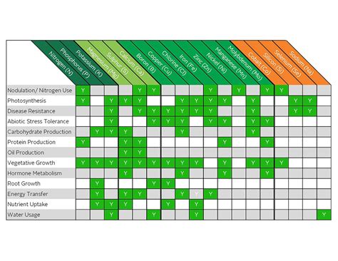 The essential plant nutrients.