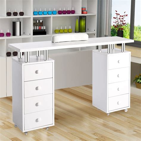 8-Drawer Nail Salon Rolling Table in 2020 | Manicure table, Home nail salon, Contemporary ...