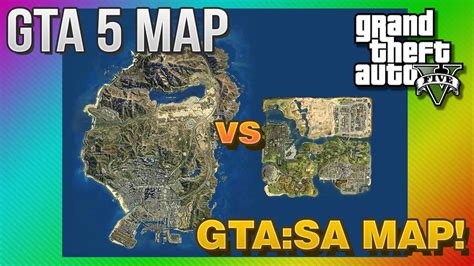 GTA 5 Map vs GTA San Andreas Map! Are They The Same? (GTA 5) - YouTube
