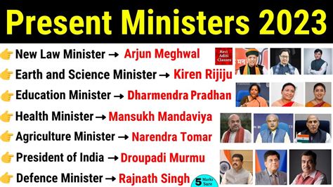 List Of All Ministers Of India 2024-23 - Audie Candida