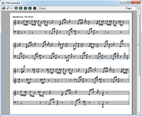 Midi Sheet Music screenshot and download at SnapFiles.com