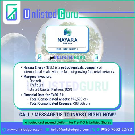 Nayara Energy Ltd. Unlisted Shares in Mumbai