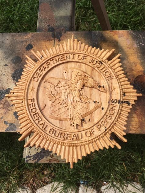 Federal Bureau of Prison Badge Plaque | Etsy