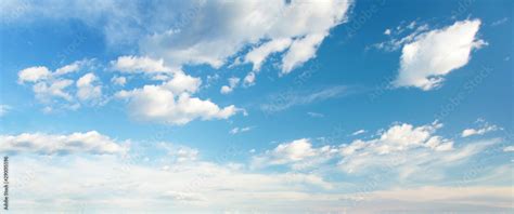 Blue sky clouds background. Beautiful landscape with clouds on sky Stock Photo | Adobe Stock