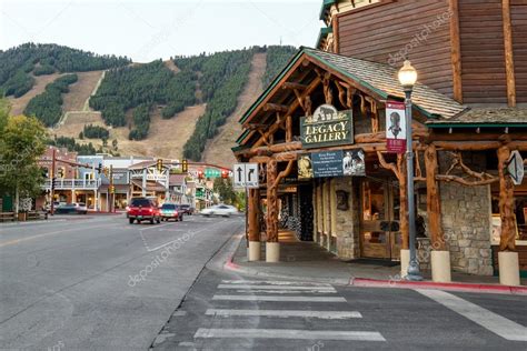 Downtown Jackson Hole in Wyoming USA — Stock Photo © f11photo #121987362