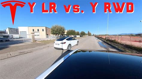Drag race Tesla Model Y LR vs. Tesla Model Y RWD 😜 - YouTube