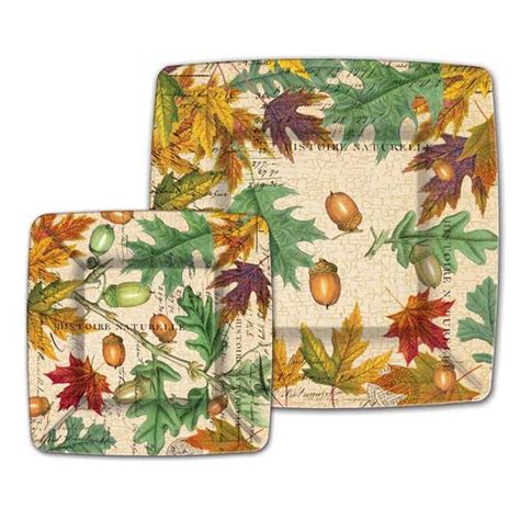 Fall Leaves Dinner Paper Plates