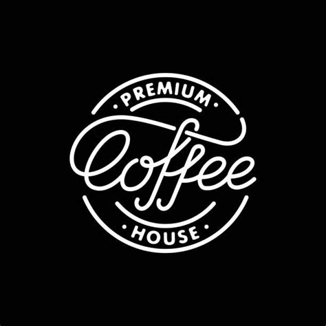 Coffee house emblem. Lettering stamp. Modern calligraphy style.... | Coffee shop logo, Coffee ...