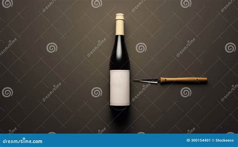 Minimal Retouching: a Hyper-detailed Rendering of a Wine Bottle on a ...