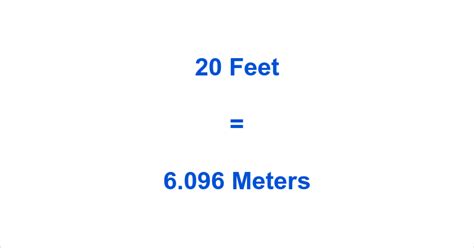 20 Feet to Meters What is 20 Feet in Meters?