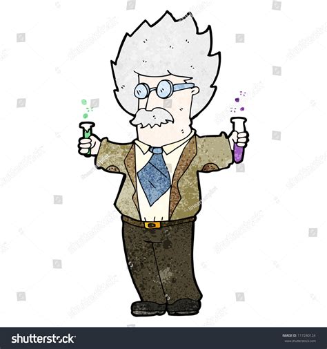 Cartoon Science Teacher Stock Vector 117240124 - Shutterstock