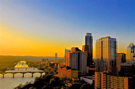 Golden Sunset In Austin Texas Photograph by Kristina Deane