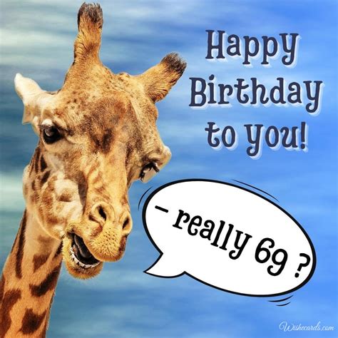 Happy 69th Birthday Cards and Funny Greeting Images