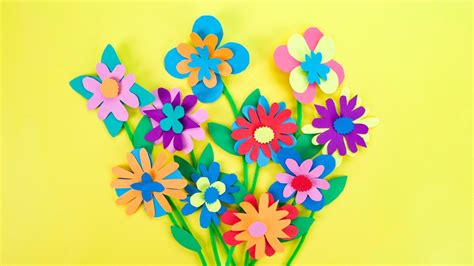 Paper Flowers Bouquet Craft - Super Simple