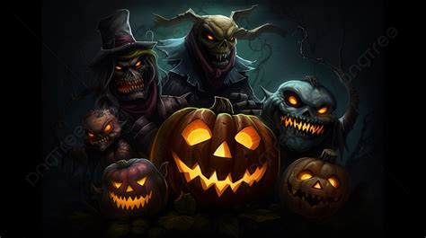 Scary Jack O Lantern Wallpaper