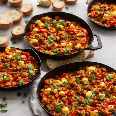 Spanish Eggs with Chorizo & Peppers Recipe | Recipes.net